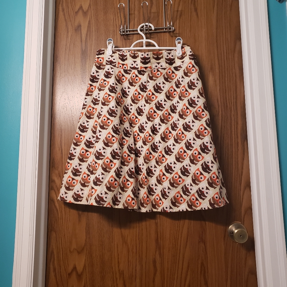 Retrolicious Owls Skater Skirt